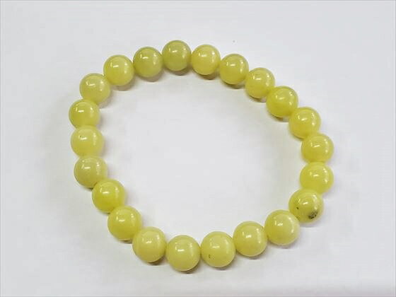 【均一ブレスレット】オリーブジェイドΦ8±0.2mm