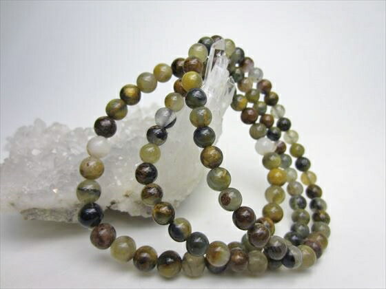 【均一ブレスレット】ピータサイトシリカΦ6-7mm