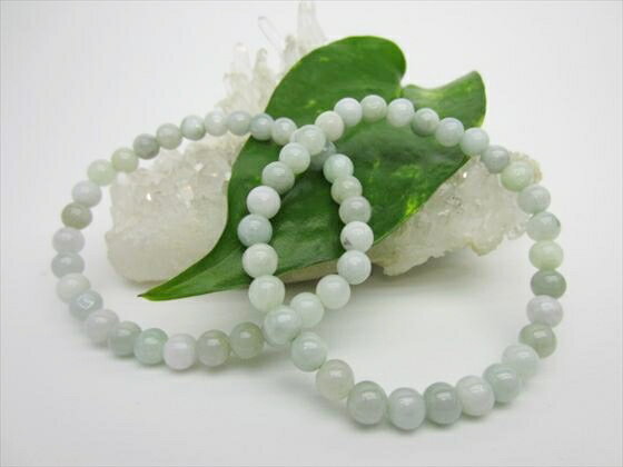 【均一ブレスレット】翡翠(ジェダイト)品質AAΦ6±0.2mm