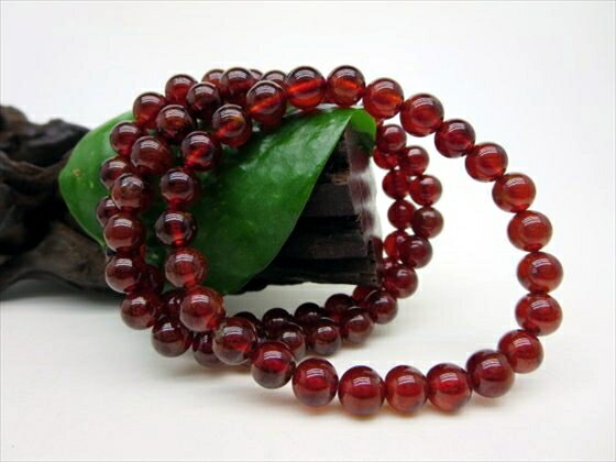 【均一ブレスレット】マンダリンガーネット品質AAA7±0.2mm