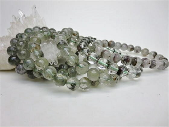 【均一ブレスレット】ヒマラヤガーデンクォーツ品質AAAΦ7-9mm