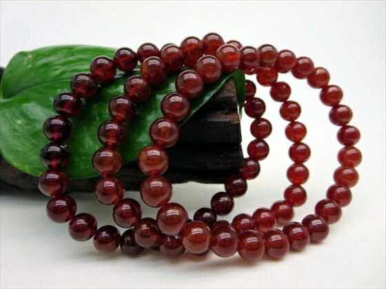 【均一ブレスレット】マンダリンガーネット品質AAA6.6±0.2mm