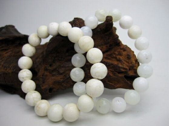 ※訳あり※【均一ブレスレット】ホワイトオパールΦ10.5-12.5mm【鑑定済み】