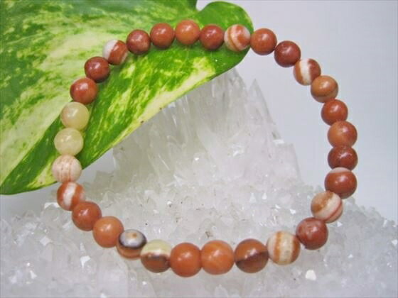 【均一ブレスレット】縞カルサイトΦ6±0.2mm