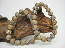 【均一ブレスレット】火供天珠三眼天珠・茶系Φ10±0.2mm