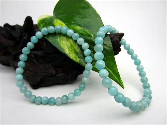 【均一ブレスレット】アマゾナイトモザンビーク産品質AAAΦ6.3±0.2mm