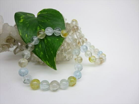 【ブレスレット】トパーズ品質AAAΦ9-9.8mm【鑑定済み】