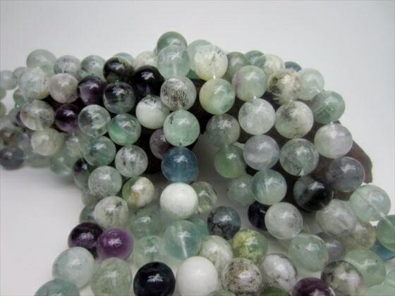 【連売り商品】エンジェルフェザーフローライト品質AAAΦ14±0.5mm