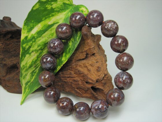 【ブレスレット】ピータサイト品質AAAΦ14±0.2mm【鑑定済み】【一点物】