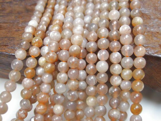 【連売り商品】サンストーンΦ3.6-7.5mm【4本SET】