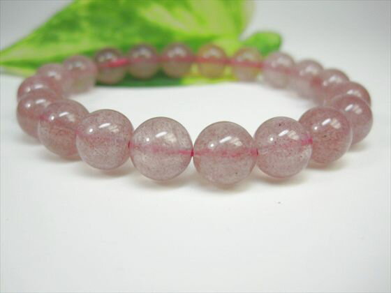 【ブレスレット】アフリカンストロベリークォーツ(グレナデンクォーツ)品質AAAΦ9.5±0.2mm【一点物】