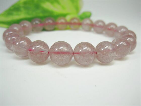【ブレスレット】アフリカンストロベリークォーツ(グレナデンクォーツ)品質AAAΦ9.5±0.2mm【一点物】