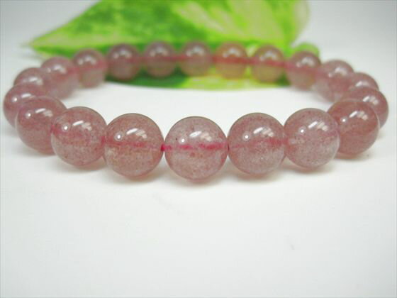 【ブレスレット】アフリカンストロベリークォーツ(グレナデンクォーツ)品質AAAΦ9.8±0.2mm【一点物】