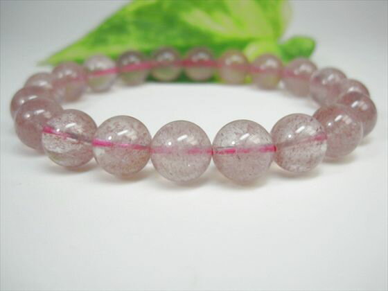【ブレスレット】アフリカンストロベリークォーツ(グレナデンクォーツ)品質AAAΦ9.8±0.2mm【一点物】