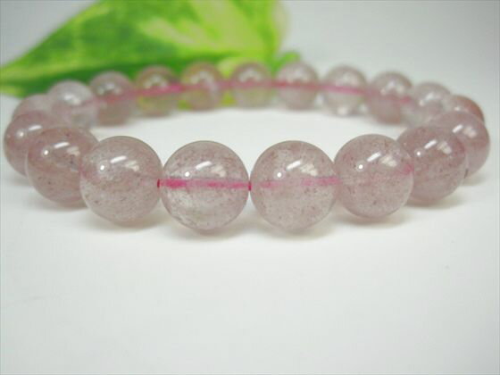 【ブレスレット】アフリカンストロベリークォーツ(グレナデンクォーツ)品質AAAΦ10.6±0.2mm【一点物】