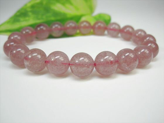 【ブレスレット】アフリカンストロベリークォーツ(グレナデンクォーツ)品質AAAΦ9.8±0.2mm【一点物】