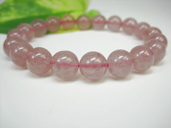 【ブレスレット】アフリカンストロベリークォーツ(グレナデンクォーツ)品質AAAΦ9.8±0.2mm【一点物】