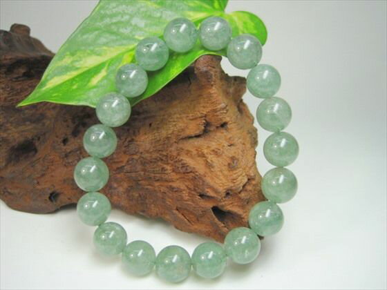 【ブレスレット】グリーンストロベリークォーツ品質AAAΦ10.8±0.2mm【鑑定済み】【一点物】