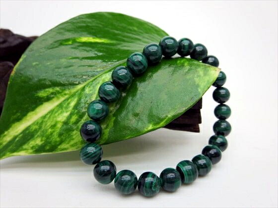 【ブレスレット】マラカイト品質AAAΦ8.2±0.2mm