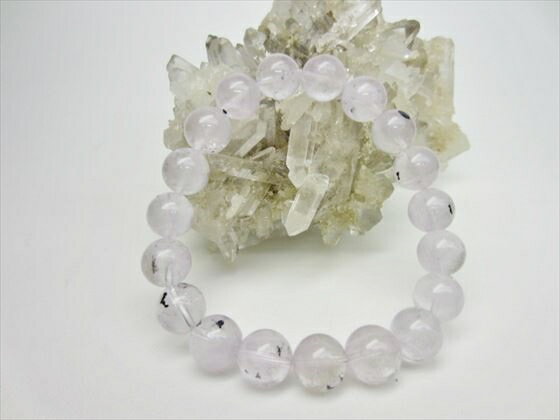 【ブレスレット】ヒマラヤアメシスティンクォーツ品質AAAΦ10.2±0.2mm【鑑定済み】【一点物】