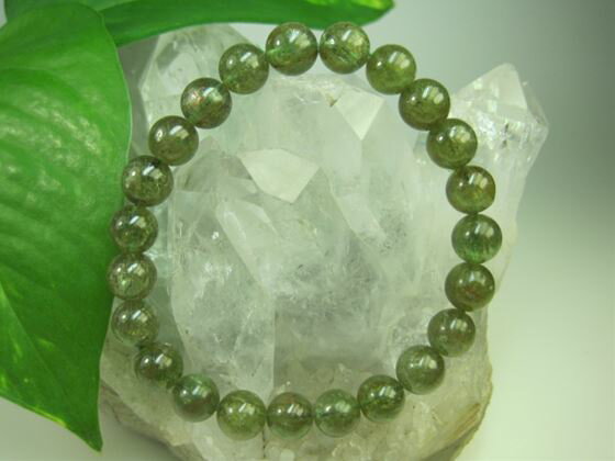 【ブレスレット】グリーンアパタイトΦ8.2±0.3mm【一点物】
