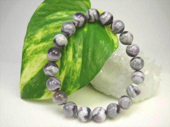 【ブレスレット】ファントムアメジストΦ10±0.2mm【一点物】