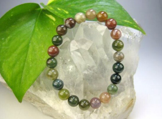 【均一ブレスレット】インド翡翠Φ8.2±0.2mm