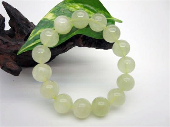 【ブレスレット】リビアングラス品質AAAΦ14±0.2mm【鑑定済み】【一点物】