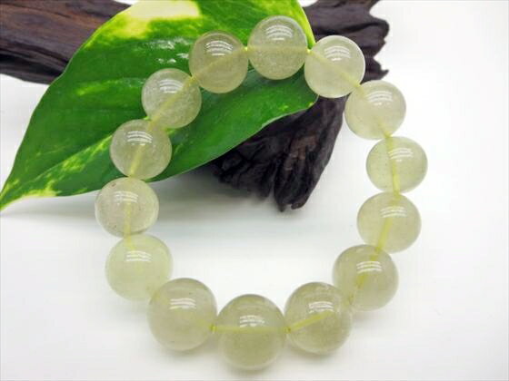 【ブレスレット】リビアングラス品質AAAΦ15±0.2mm【鑑定済み】【一点物】