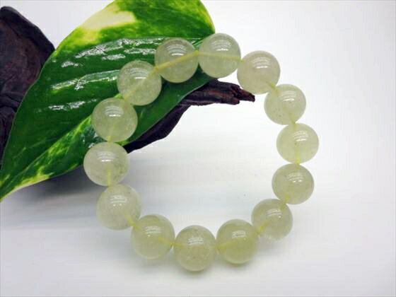 【ブレスレット】リビアングラス品質AAAΦ15±0.2mm【鑑定済み】【一点物】