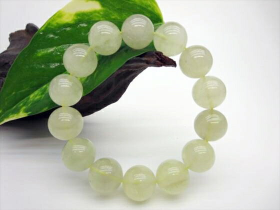 【ブレスレット】リビアングラス品質AAAΦ15±0.2mm【鑑定済み】【一点物】