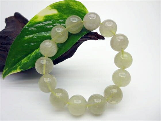 【ブレスレット】リビアングラス品質AAAΦ15.5±0.2mm【鑑定済み】【一点物】