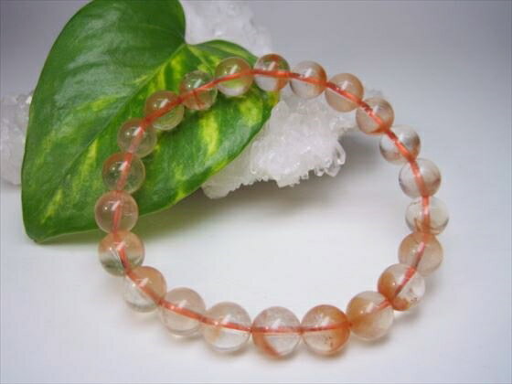 【ブレスレット】ラビットファーレッドルチル(アンフィボールインクォーツ)品質AAAΦ8.8±0.2mm【鑑定済み】【一点物】