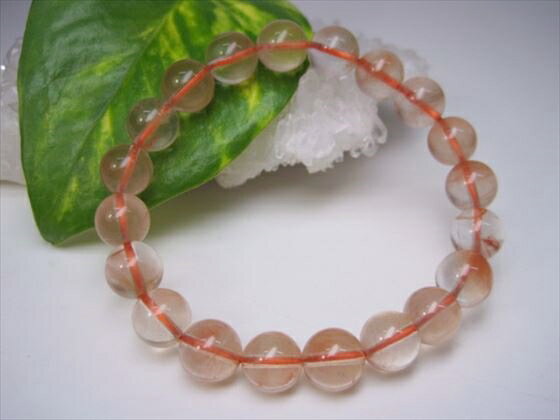 【ブレスレット】ラビットファーレッドルチル(アンフィボールインクォーツ)品質AAAΦ9±0.2mm【鑑定済み】【一点物】