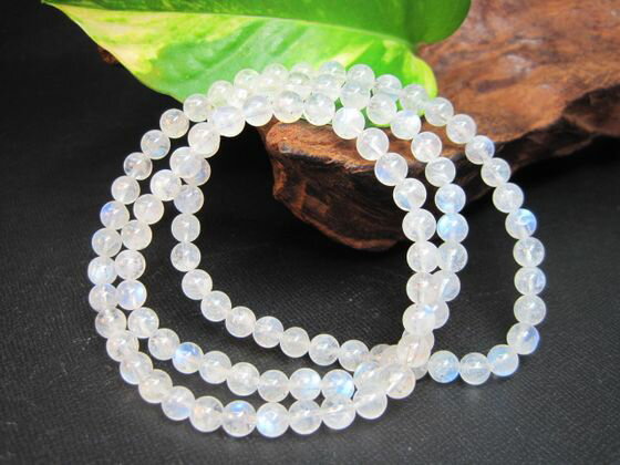 【ブレスレット】ブルームーンストーン品質AAAΦ5-5.5mm