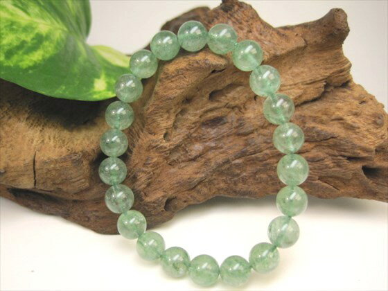 【ブレスレット】グリーンストロベリークォーツ(エピドート)品質AAAΦ8.5±0.2mm【一点物】
