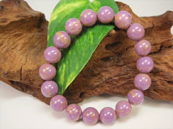 【ブレスレット】パープライト品質AAAΦ10.5±0.2mm【一点物】