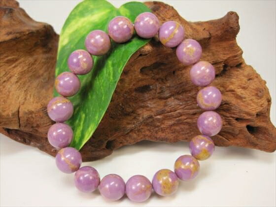 【ブレスレット】パープライト品質AAAΦ10.5±0.2mm【一点物】