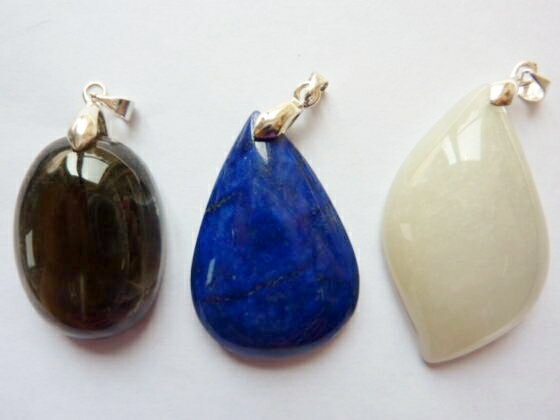 【ペンダントトップ】ムーンストーン・サンストーン・ラピスラズリ【3点SET】【一点物】