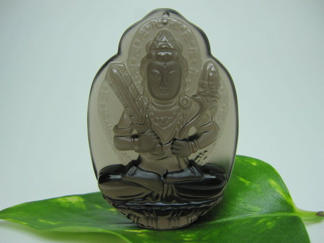 【飾り物】アイスオブシディアン虚空蔵菩薩55×38×11.5mm