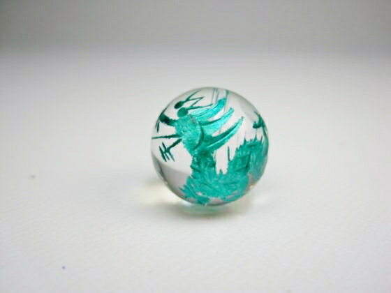 【半連売り:青龍】水晶Φ14±0.2mm【左向き:グリーン】