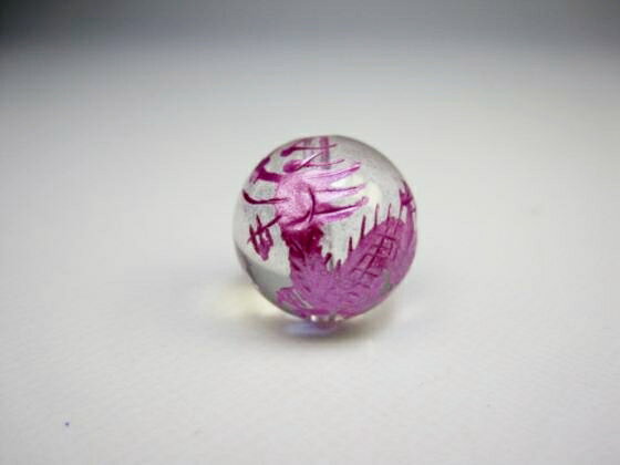 【半連売り:青龍】水晶Φ12±0.2mm【左向き:パープル】