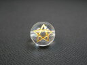 【半連売り:五芒星】水晶Φ12±0.3mm【ゴールド】