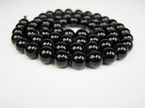 【連売り商品】黒水晶(モリオン)品質AAAΦ6.5±0.2mm