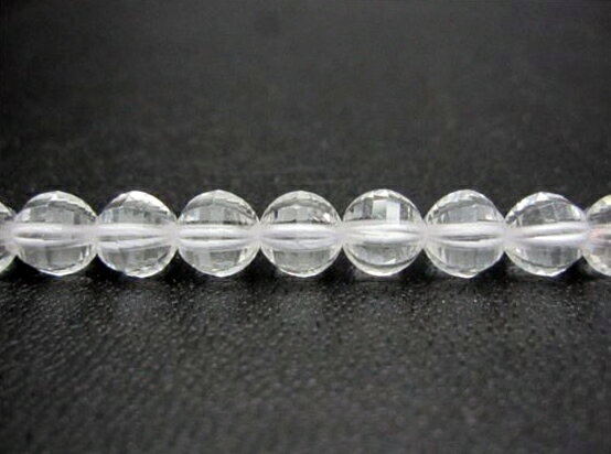 【連売り商品】水晶ハンドメイドスイカ多面カット品質AAAΦ7±0.3mm - 3
