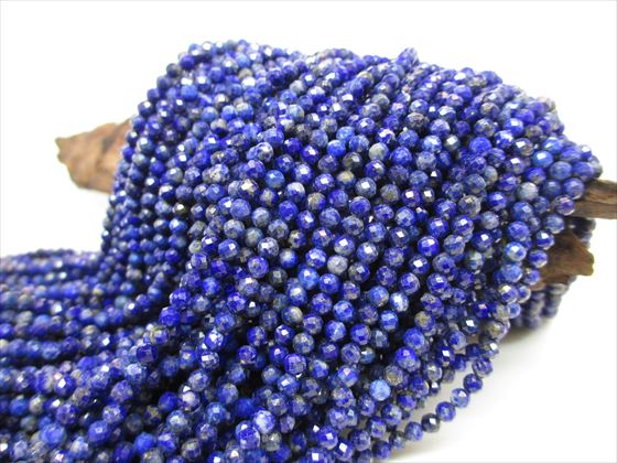※特価※【連売り商品】ラピスラズリ多面カット品質AAAΦ3.5±0.2mm