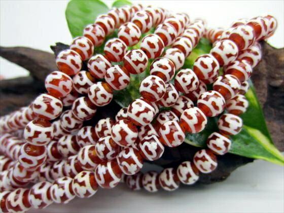 【半連売り商品】寶瓶天珠・赤Φ6.2±0.2mm