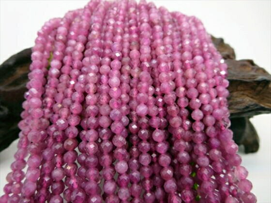 【連売り商品】ピンクトルマリン多面カット品質AAAΦ4±0.2mm