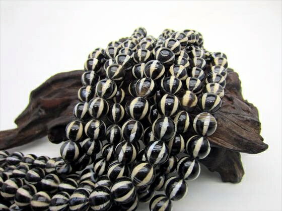 【連売り商品】西瓜線珠・ブラックΦ10.2±0.3mm