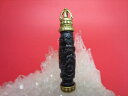 【チベット製品:ペンダントトップ】二眼天珠金剛杵57×11mm【一点物】